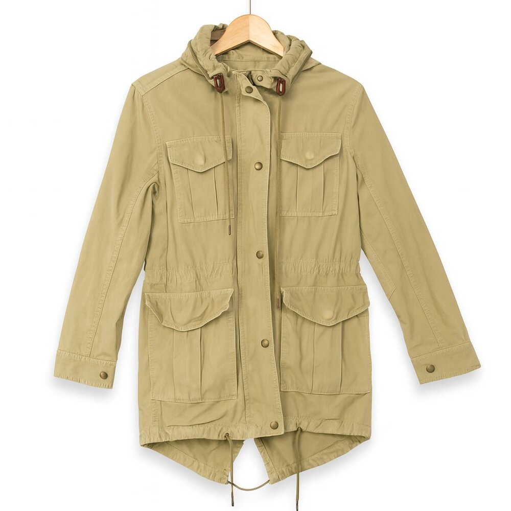 Vintage J.Crew Army Green Utility Field Jacket | Size Small